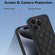 iPhone 11 Pro Rhombic Texture Phone Case with Dual Lanyard - Black