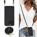 iPhone 11 Pro Rhombic Texture Phone Case with Dual Lanyard - Black