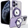 iPhone 11 Pro Rotation MagSafe Holder Gradient Glitter TPU Phone Case - Night Purple