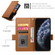 iPhone 11 Pro Side Buckle Magnetic Frosted Leather Phone Case - Brown