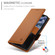 iPhone 11 Pro Side Buckle Magnetic Frosted Leather Phone Case - Brown