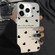 iPhone 11 Pro Silver Painting PC Hybrid TPU Phone Case - Love Hearts White