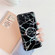iPhone 11 Pro TPU Glossy Laser Marble Colorful Mobile Phone Protective Casewith Folding Bracket - Black