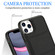 iPhone 11 Pro Tri-fold Holder Leather Phone Case with Card Slot - Black