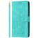 iPhone 11 Pro Tulips Embossed Leather Phone Case with Lanyard - Green