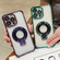 iPhone 11 Pro Ultra-thin Electroplated Holder Magsafe Phone Case - Purple