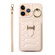 iPhone 11 Pro Vertical Card Bag Ring Holder Phone Case with Dual Lanyard - Beige