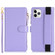 iPhone 11 Pro Wristband Holder Zipper Purse RFID Leather Phone Case - Purple
