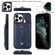 iPhone 11 Pro Wristband Kickstand Wallet Leather Phone Case - Blue