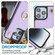 iPhone 11 Pro YM005 Skin Feel Card Bag Phone Case with Long Lanyard - Light Purple