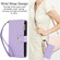 iPhone 11 Pro YM016 Rhombic Zipper Card Wallet Leather Phone Case with Lanyard - Light Purple