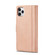 LC.IMEEKE Magnetic Buckle PU + TPU Horizontal Flip Leather Case with Holder & Card Slots & Wallet iPhone 11 Pro - Rose Gold