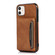 Three-fold Leather Phone Case with Card Slot & Wallet & Holder iPhone 11 Pro - Brown