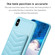 iPhone XS Max BF26 Wave Pattern Card Bag Holder Phone Case - Blue