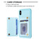 iPhone XS Max BF26 Wave Pattern Card Bag Holder Phone Case - Blue