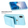 iPhone XS Max BF28 Frosted Card Bag Phone Case with Holder - Blue