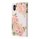 iPhone XS Max Bronzing Painting RFID Leather Case - Rose Flower