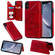 iPhone XS Max Butterfly Embossing Pattern Shockproof Protective Case with Holder & Card Slots & Photo Frame - Red