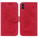 iPhone XS Max Butterfly Rose Embossed Leather Phone Case - Red