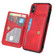 iPhone XS Max Calf Texture Magnetic Case - Red