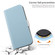 iPhone XS Max Candy Color Litchi Texture Leather Phone Case - Light Blue