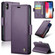 iPhone XS Max CaseMe 023 Butterfly Buckle Litchi Texture RFID Anti-theft Leather Phone Case - Pearly Purple