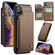 iPhone XS Max CaseMe C22 Card Slots Holder RFID Anti-theft Phone Case - Brown