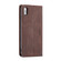 iPhone XS Max CaseMe-013 Multifunctional Retro Frosted Horizontal Flip Leather Case with Card Slot & Holder & Wallet - Coffee