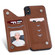 iPhone XS Max Cat Tree Embossing Pattern Shockproof Protective Case with Card Slots & Photo Frame - Brown