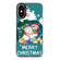 iPhone XS Max Christmas Series PC Full Coverage Pattern Phone Case - CK048 Black