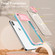 iPhone XS Max Clear Acrylic + PC + TPU MagSafe Lens Sliding Cover Full Coverage Phone Case - Pink+Cyan