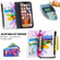 iPhone XS Max Colored Drawing Pattern Zipper Horizontal Flip Leather Case with Holder & Card Slots & Wallet - Sun Flower