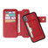 iPhone XS Max Cowhide Texture Magnetic Absorption Detachable Horizontal Flip Leather Case with Holder & Card Slots & Wallet - Red
