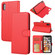 iPhone XS Max Cross Texture Detachable Leather Phone Case - Red