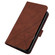 iPhone XS Max Crossbody 3D Embossed Flip Leather Phone Case - Brown