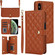 iPhone XS Max Crossbody Multifunction Rhombic Leather Phone Case - Brown