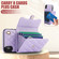 iPhone XS Max Crossbody Rhombic Horizontal Wallet Leather Phone Case - Purple