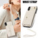 iPhone XS Max Crossbody Rhombic Horizontal Wallet Leather Phone Case - White