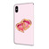 iPhone XS Max Crystal Painted Leather Phone case - Love Peach