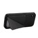 iPhone XS Max D04 Calf Texture Dual Card Slot Holder Phone Case - Black