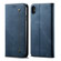 iPhone XS Max Denim Texture Casual Style Horizontal Flip Leather Case with Holder & Card Slots & Wallet - Blue