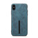 iPhone XS Max Denior DV Elastic Card PU Back Cover Phone Case - Blue