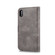 iPhone XS Max DG.MING Crazy Horse Texture Flip Detachable Magnetic Leather Case with Holder & Card Slots & Wallet - Grey
