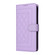 iPhone XS Max Diamond Lattice Leather Flip Phone Case - Light Purple