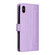 iPhone XS Max Diamond Lattice Leather Flip Phone Case - Light Purple