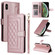 iPhone XS Max Diamond Lattice Leather Flip Phone Case - Rose Gold