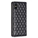 iPhone XS Max Diamond Lattice Magnetic Leather Flip Phone Case - Black