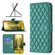 iPhone XS Max Diamond Lattice Wallet Leather Flip Phone Case - Green