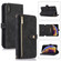 iPhone XS Max Dream 9-Card Wallet Zipper Bag Leather Phone Case - Black