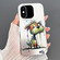 iPhone XS Max Dual-sided IMD Animal Graffiti TPU + PC Phone Case - Melting Green Orange Dog